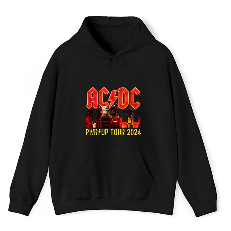 AC/DC Pwr Up World Tour 2024 Unisex Hoodie TAH5636