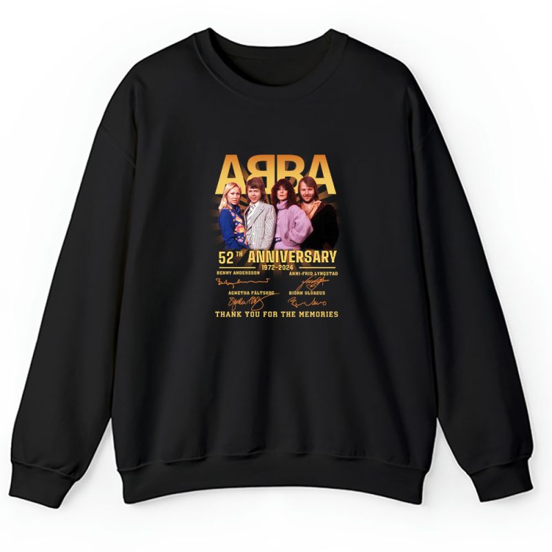 Abba Music Band 48th Anniversary Signature Members Unisex Sweatshirt TAS6412