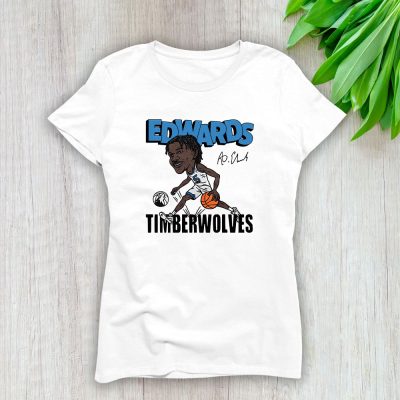 Anthony Edwards Michael Jordan Timberwolves Lady T-Shirt Cotton Tee TLT6403
