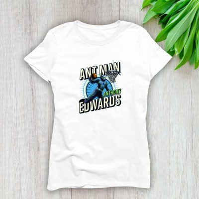 Anthony Edwards NBA Player NBA T Shirt Minnesota Antman Young Star Vintage Graphic Lady T-Shirt Cotton Tee TLT6399