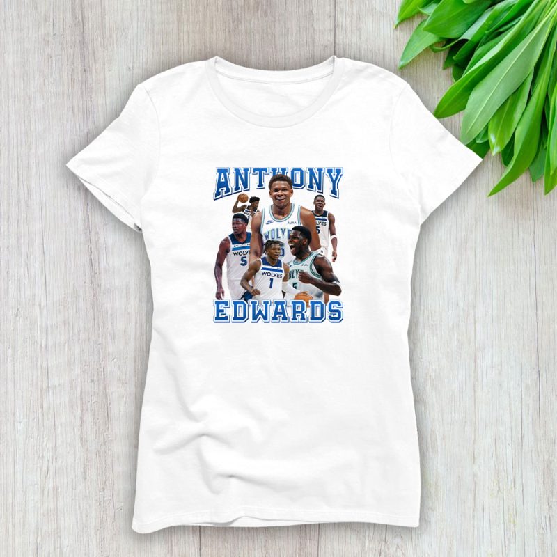 Anthony Edwards Vintage Basketball Ant Man Bootleg Classic 90s Graphic Tee Gift F Lady T-Shirt Cotton Tee TLT6397