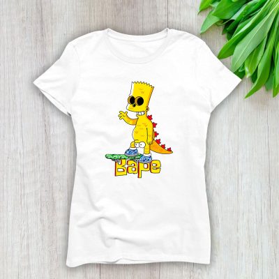 Bart Simpson Bape Brand Lady Shirt Women Tee TLT5300