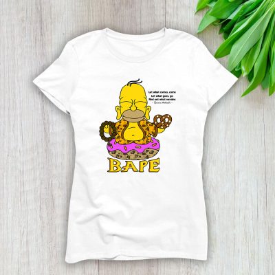 Bart Simpson Bape Brand Lady Shirt Women Tee TLT5301