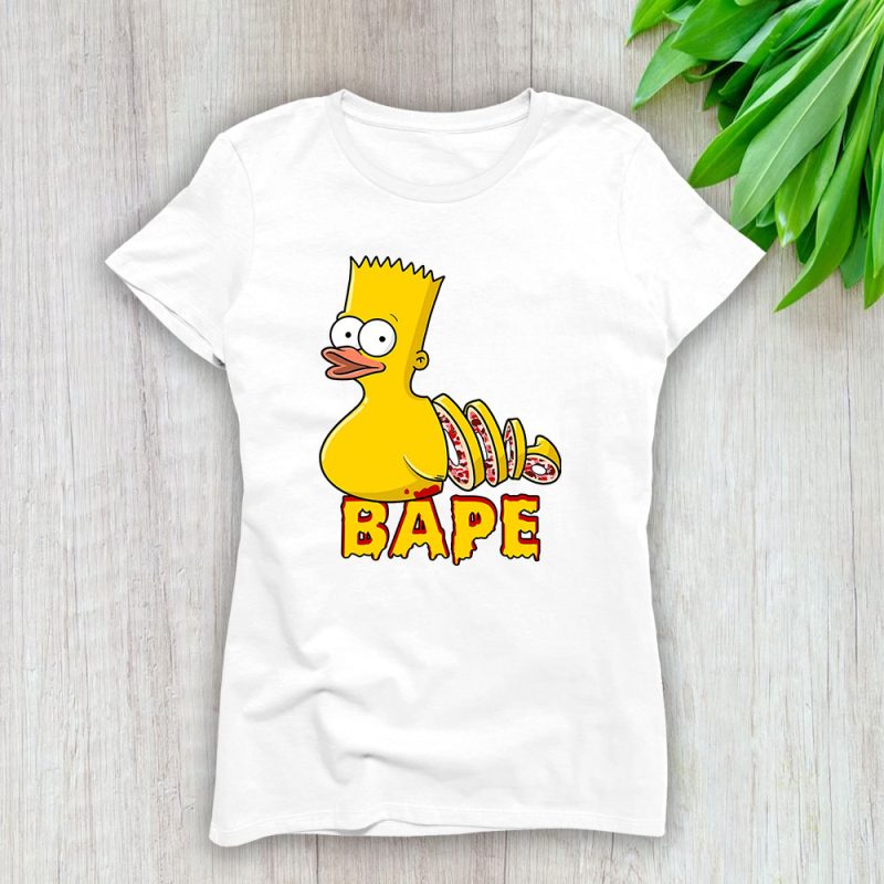 Bart Simpson Bape Brand Lady Shirt Women Tee TLT5302