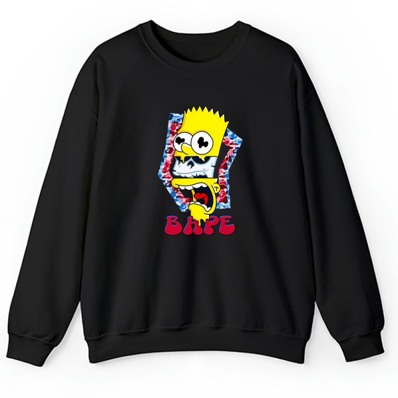 Bart Simpson Bape Brand Unisex Sweatshirt TAS5409