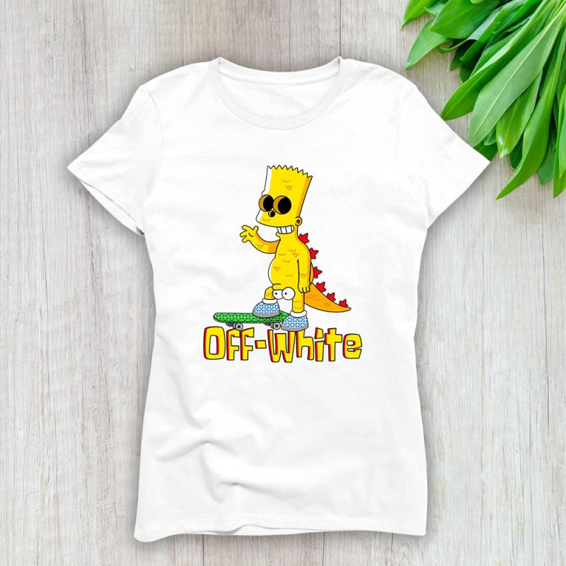 Bart Simpson Offwhite Brand Lady Shirt Women Tee TLT5309