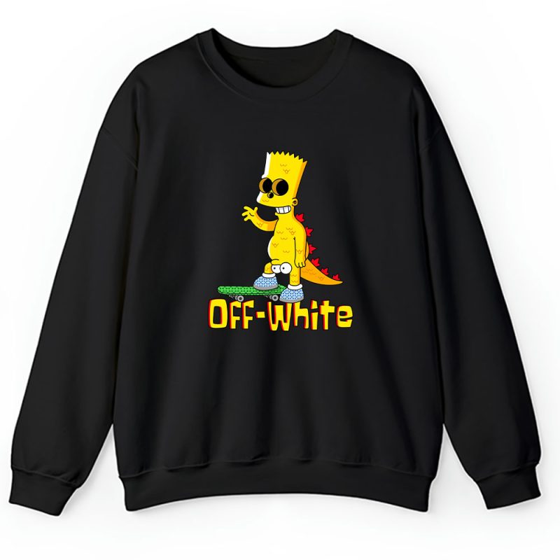 Bart Simpson Offwhite Brand Unisex Sweatshirt TAS5419