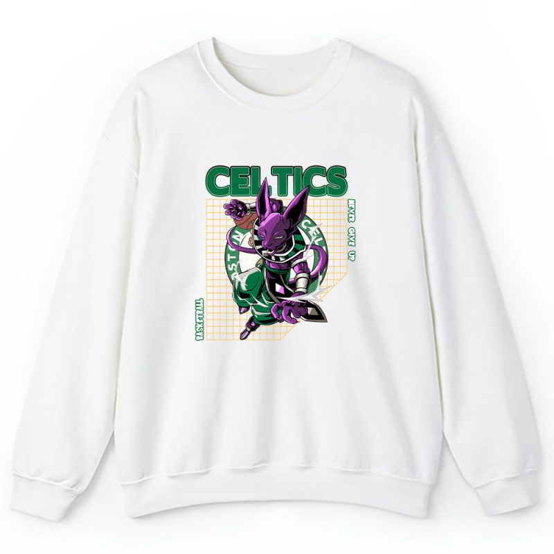 Beerus X Dragon Ball X Boston Celtics Team X NBA X Basketball Unisex Sweatshirt TAS6045