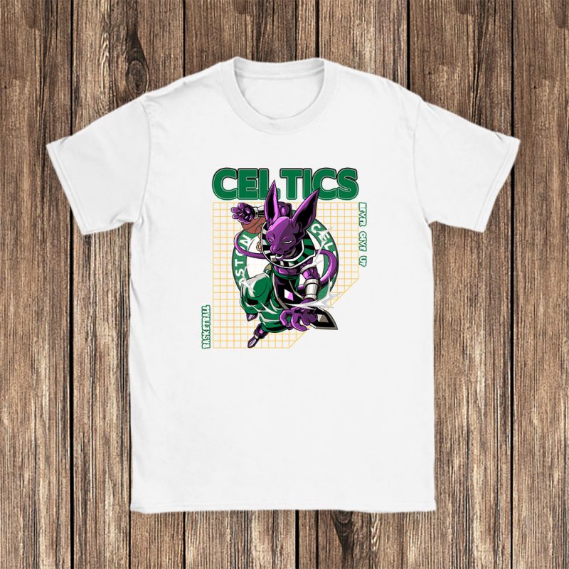 Beerus X Dragon Ball X Boston Celtics Team X NBA X Basketball Unisex T-Shirt TAT6045