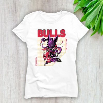 Beerus X Dragon Ball X Chicago Bulls Team X NBA X Basketball Lady Shirt Women Tee TLT5936