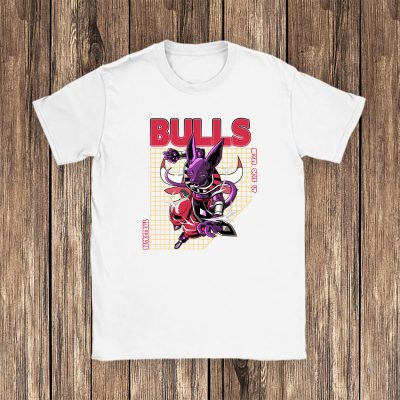 Beerus X Dragon Ball X Chicago Bulls Team X NBA X Basketball Unisex T-Shirt TAT6046