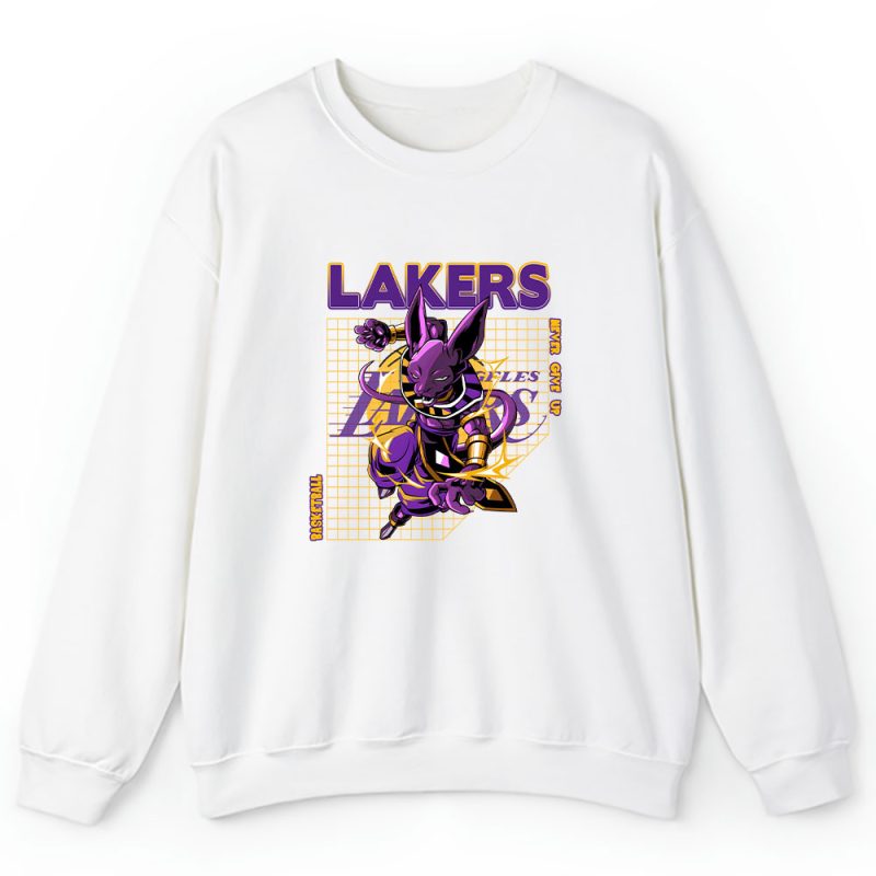 Beerus X Dragon Ball X Los Angeles Lakers Team X NBA X Basketball Unisex Sweatshirt TAS6049