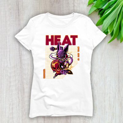 Beerus X Dragon Ball X Miami Heat Team X NBA X Basketball Lady Shirt Women Tee TLT5940