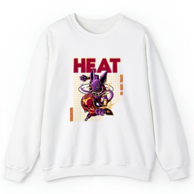 Beerus X Dragon Ball X Miami Heat Team X NBA X Basketball Unisex Sweatshirt TAS6050