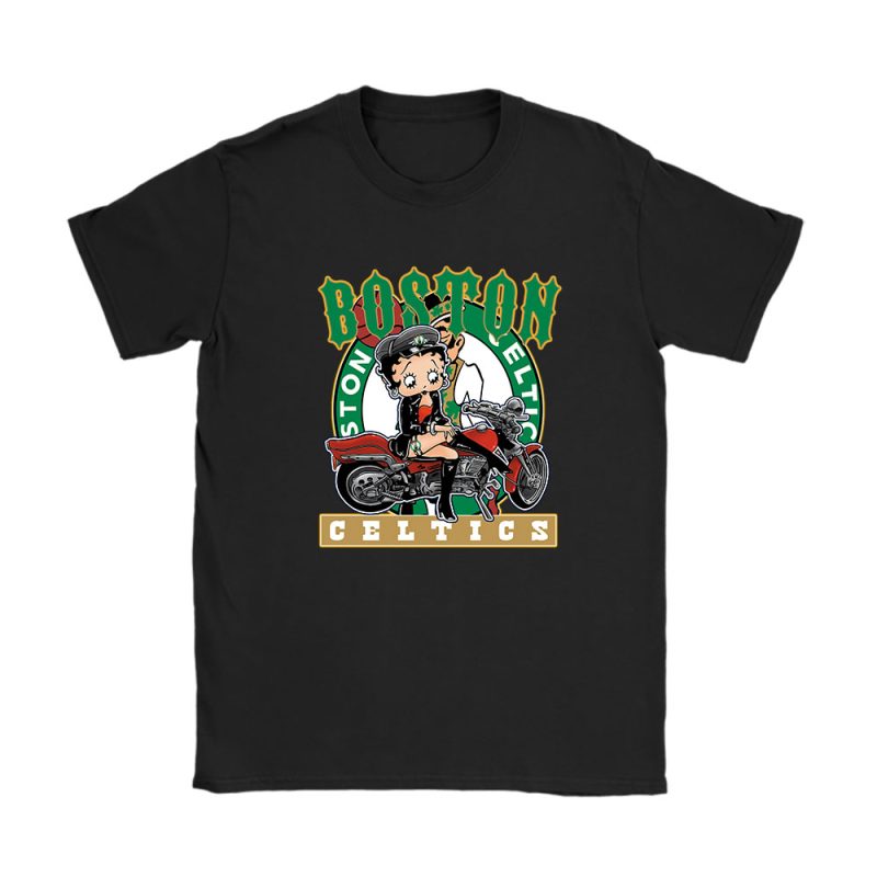 Betty Boop X Boston Celtics Team X NBA X Basketball Unisex T-Shirt Cotton Tee TAT6699