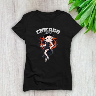 Betty Boop X Chicago Bears Team X NFL X American Football Lady Shirt Women Tee TLT5594