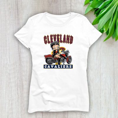 Betty Boop X Cleveland Cavaliers Team X NBA X Basketball Lady T-Shirt Women Tee TLT6702