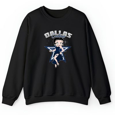 Betty Boop X Dallas Cowboys Team X NFL X American Football Unisex Sweatshirt TAS5705