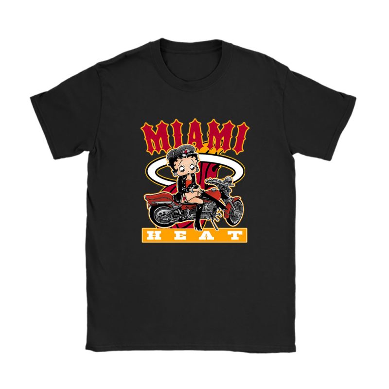 Betty Boop X Miami Heat Team X NBA X Basketball Unisex T-Shirt Cotton Tee TAT6707