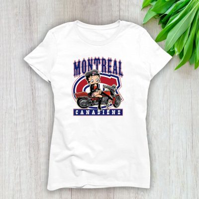 Betty Boop X Montreal Canadiens Team X NHL X Hockey Fan Lady T-Shirt Women Tee TLT6728