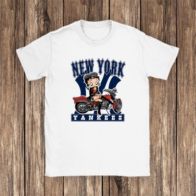 Betty Boop X New York Yankees Team X MLB X Baseball Fans Unisex T-Shirt Cotton Tee TAT6690