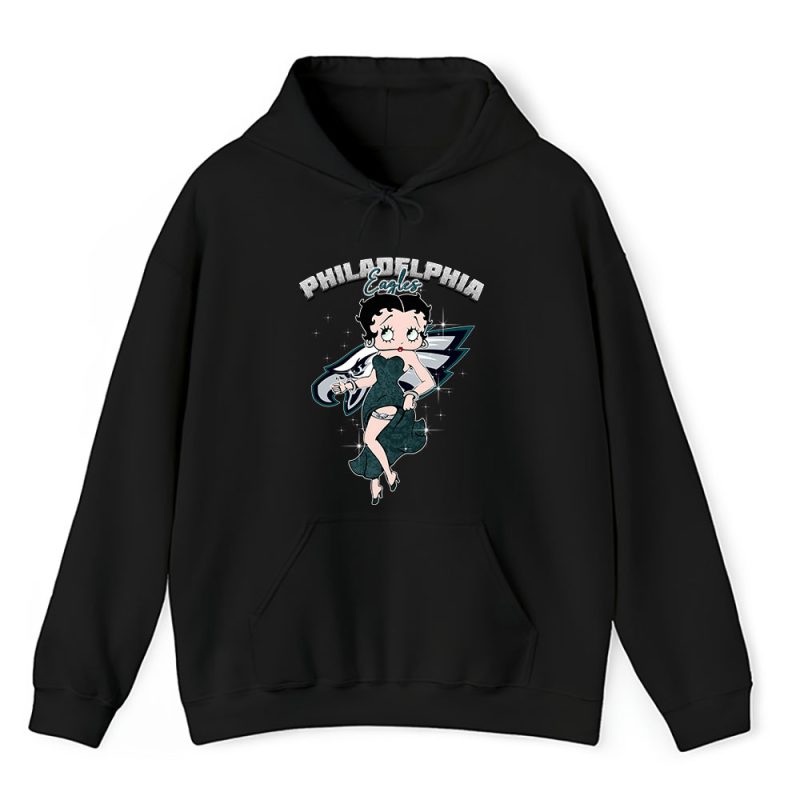 Betty Boop X Philadelphia Eagles Team X NFL X American Football Unisex Hoodie TAH5710