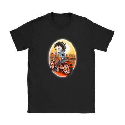 Betty Boop X Philadelphia Flyers Team X NHL X Hockey Fan Unisex T-Shirt Cotton Tee TAT6731