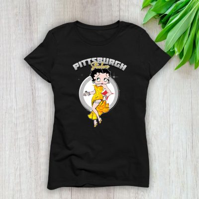 Betty Boop X Pittsburgh Steelers Team X NFL X American Football Lady Shirt Women Tee TLT5601