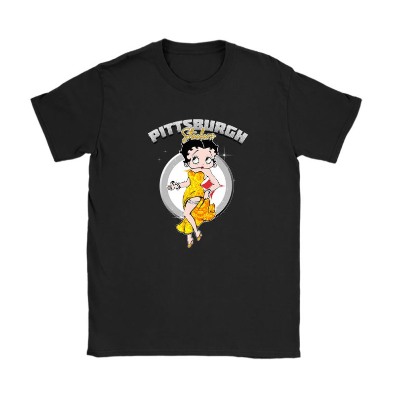 Betty Boop X Pittsburgh Steelers Team X NFL X American Football Unisex T-Shirt TAT5711