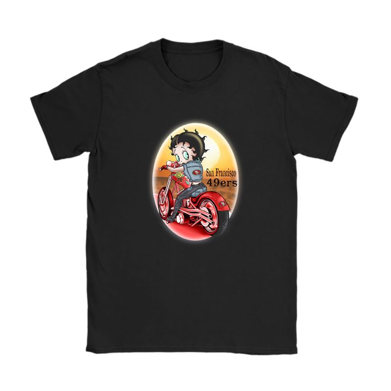 Betty Boop X San Francisco 49ers Team X NFL X American Football Unisex T-Shirt Cotton Tee TAT6718