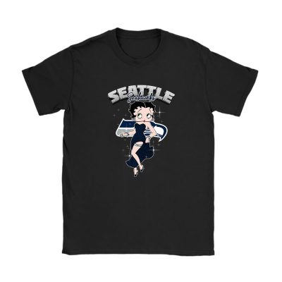 Betty Boop X Seattle Seahawks Team X NFL X American Football Unisex T-Shirt TAT5712