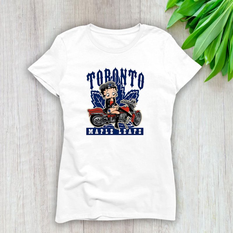 Betty Boop X Toronto Maple Leafs Team X NHL X Hockey Fan Lady T-Shirt Women Tee TLT6736