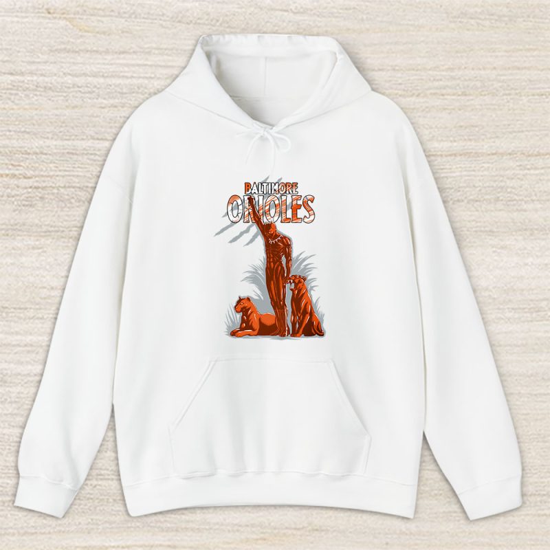 Black Panther MLB Baltimore Orioles Unisex Hoodie TAH6944