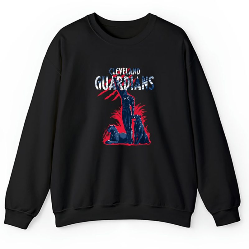 Black Panther MLB Cleveland Guardians Unisex Sweatshirt TAS6950