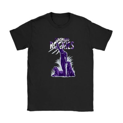 Black Panther MLB Colorado Rockies Unisex T-Shirt Cotton Tee TAT6951