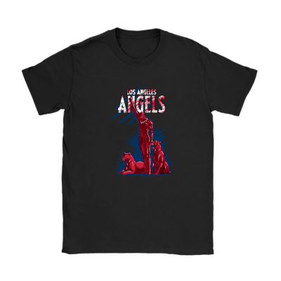 Black Panther MLB Los Angeles Angels Unisex T-Shirt Cotton Tee TAT6966