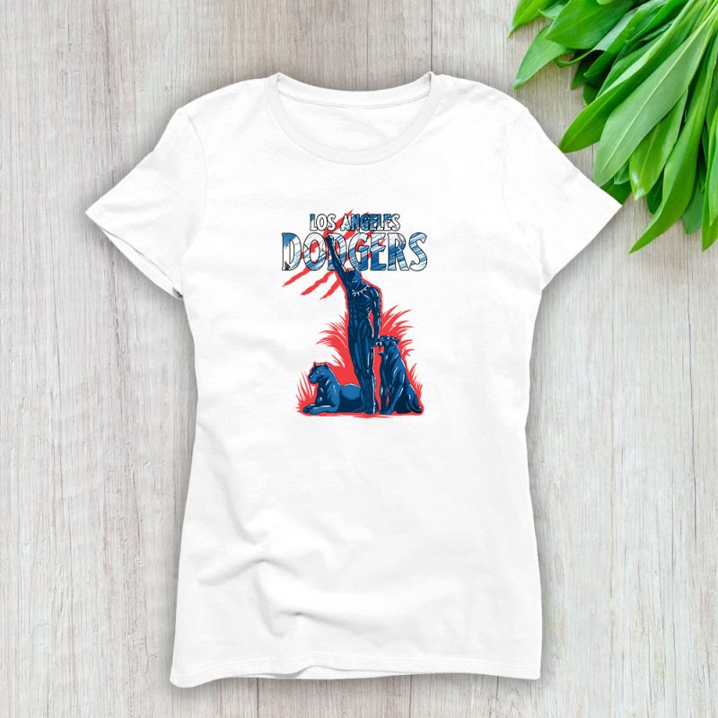 Black Panther MLB Los Angeles Dodgers Lady T-Shirt Women Tee TLT6969