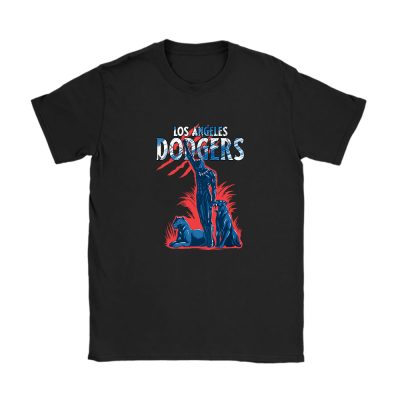 Black Panther MLB Los Angeles Dodgers Unisex T-Shirt Cotton Tee TAT6969