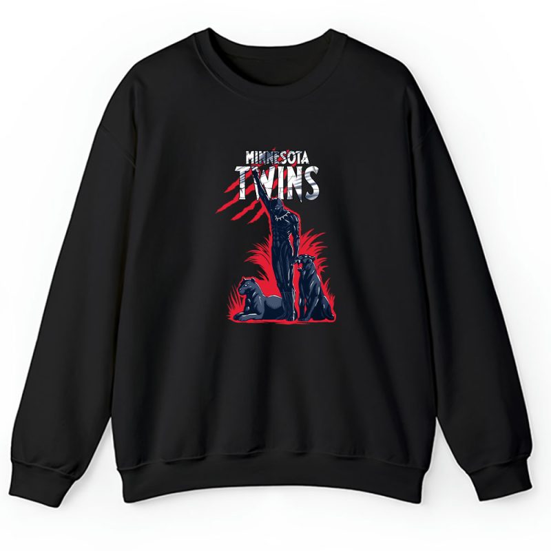 Black Panther MLB Minnesota Twins Unisex Sweatshirt TAS6974