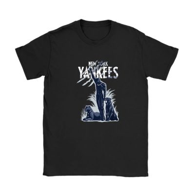 Black Panther MLB New York Yankees Unisex T-Shirt Cotton Tee TAT6981