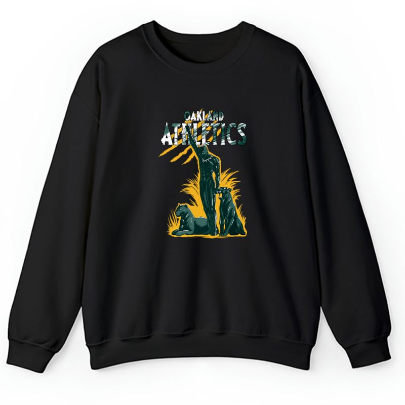 Black Panther MLB Oakland Athletics Unisex Sweatshirt TAS6982