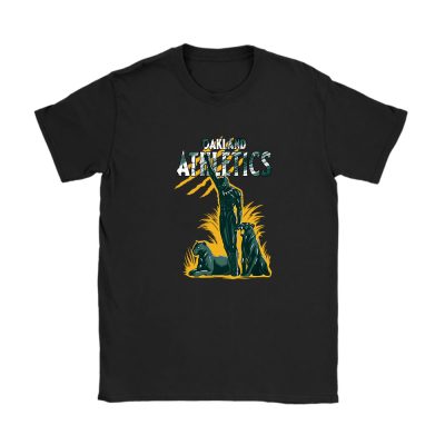 Black Panther MLB Oakland Athletics Unisex T-Shirt Cotton Tee TAT6982