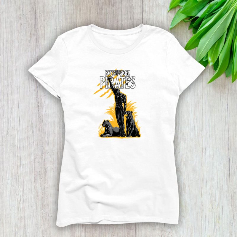 Black Panther MLB Pittsburgh Pirates Lady T-Shirt Women Tee TLT6983