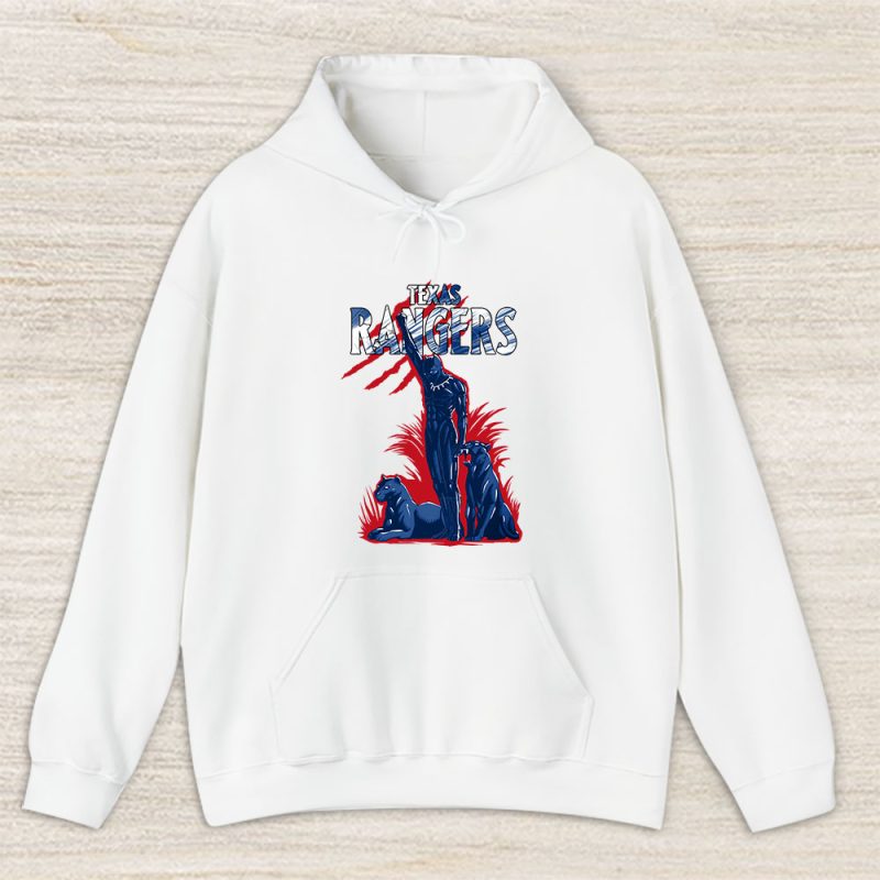 Black Panther MLB Texas Rangers Unisex Hoodie TAH6996