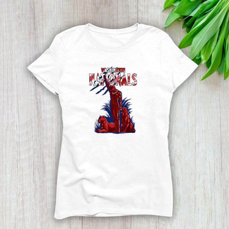 Black Panther MLB Washington Nationals Lady T-Shirt Women Tee TLT6999