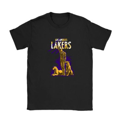 Black Panther NBA Los Angeles Lakers Unisex T-Shirt Cotton Tee TAT8057