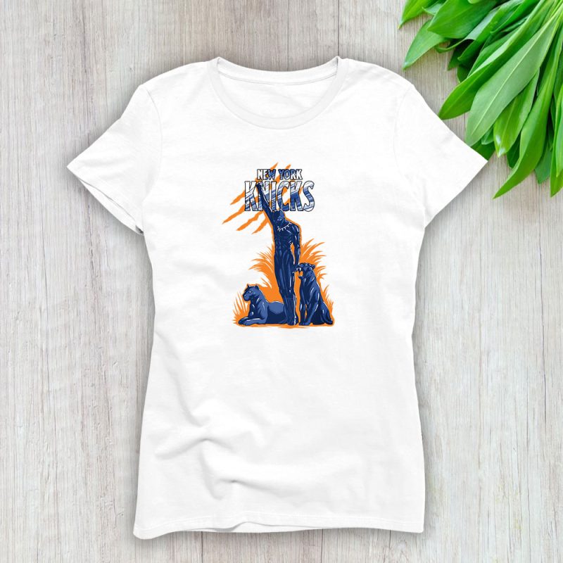 Black Panther NBA New York Knicks Lady T-Shirt Women Tee LTL8083