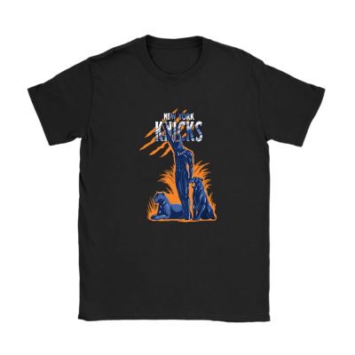 Black Panther NBA New York Knicks Unisex T-Shirt Cotton Tee TAT8083