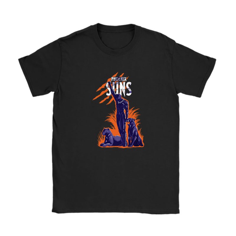 Black Panther NBA Phoenix Suns Unisex T-Shirt Cotton Tee TAT8113