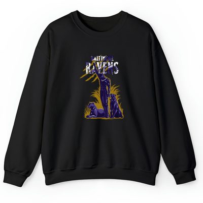 Black Panther NFL Baltimore Ravens Unisex Sweatshirt TAS6945